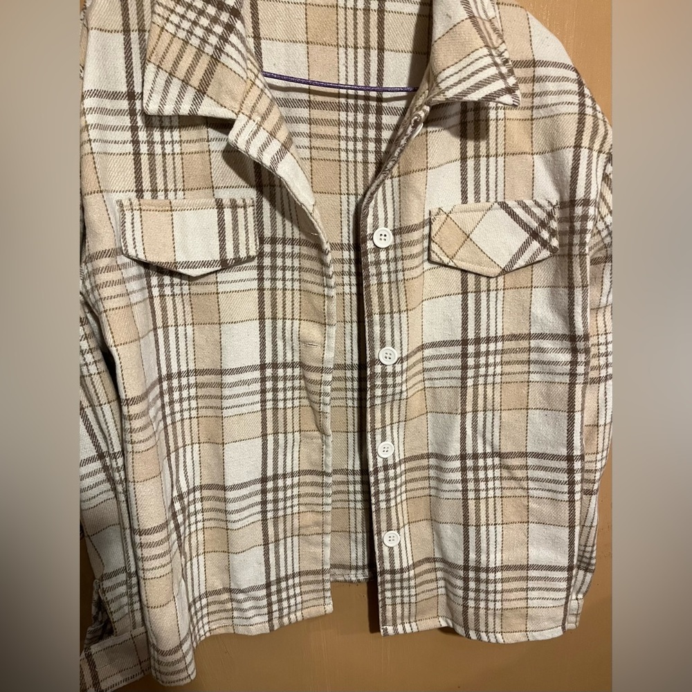 Plaid shirt with a cute pattern